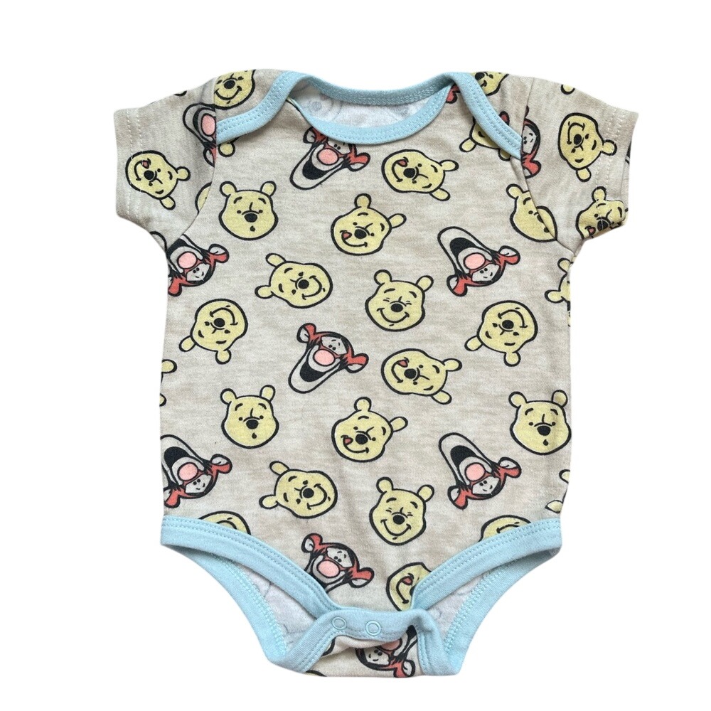 Disney Baby Winnie The Pooh Tigger Short Sleeve Bodysuit Boy Girl 3-6 Months